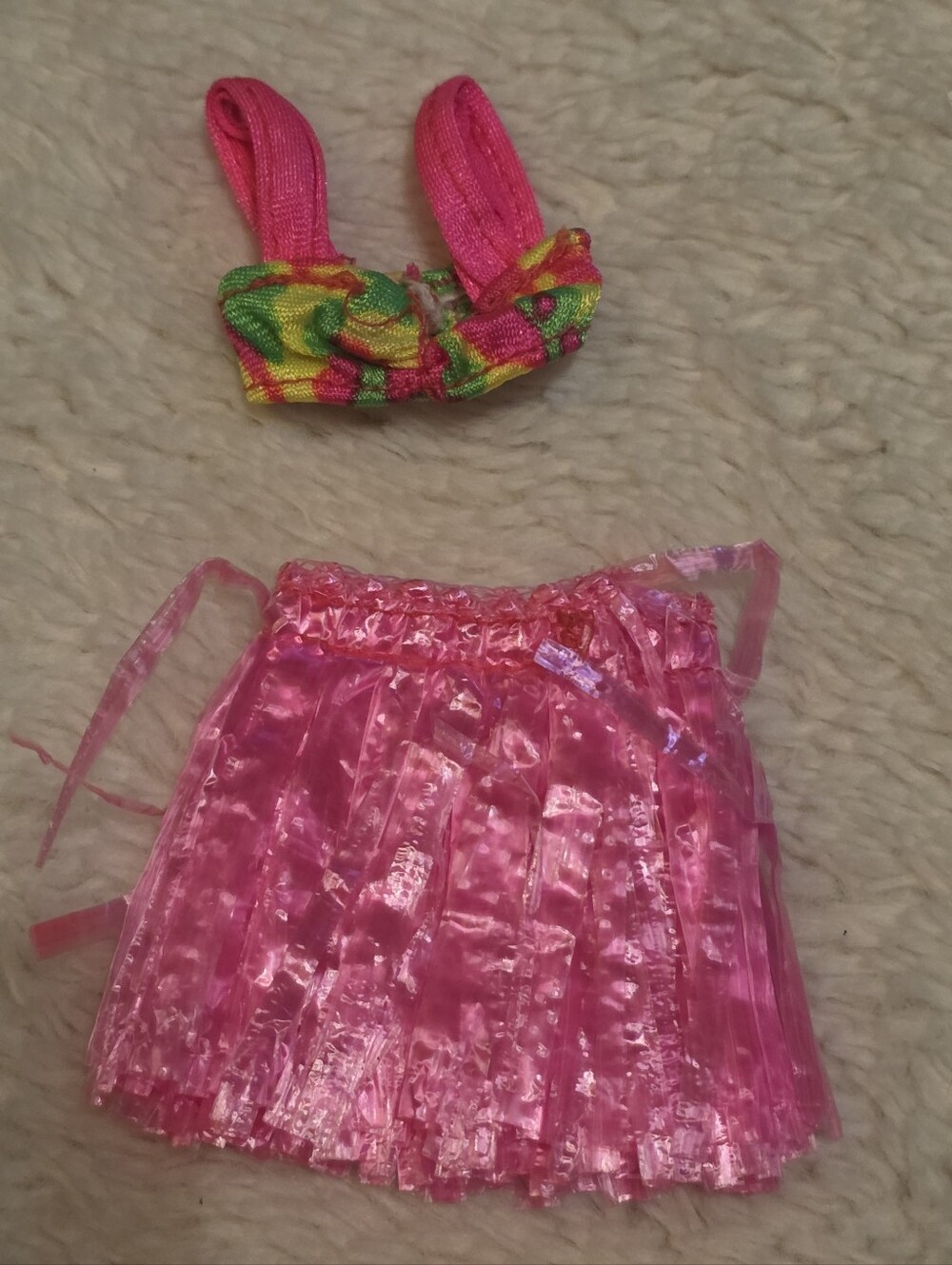 Vintage Barbie Hawaiian Fun Beach Bikini Hula Set